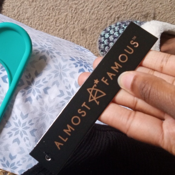 Women's*Gold Chain* Black Strap Dress - Picture 5 of 7